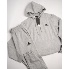 Чоловічий костюм Adidas Essentials Feelcozy Hoodie & Pant H12213 HL2230 сірий