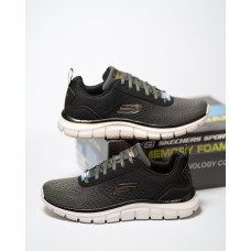 Чоловічі кросівки Skechers Ripkent 232399-OLBK сірі з зеленим