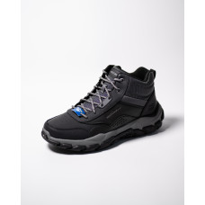 Чоловічі кросівки Skechers Santoro Hopkins 205587/BLK Black чорні шкіряні водонепроникні