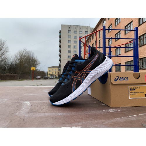 Мужские кроссовки для бега ASICS GEL-EXCITE 8 1011B036-004 Black/Marigold Orange ОРИГИНАЛ