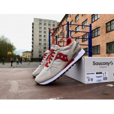 Мужские кроссовки Saucony Shadow Original 2108-777s Tan/Red бежевые с красным