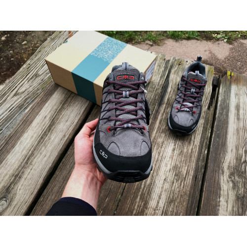 Мужские термо кроссовки CMP Rigel Low Trekking Shoes 3Q13247-44UF серые водонепроницаемые