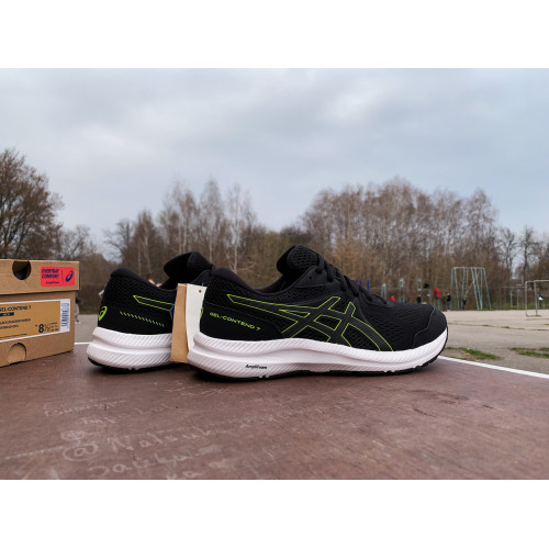 Мужские кроссовки для бега ASICS GEL-CONTEND 7 1011B040-003 Black/Hazard Green ОРИГИНАЛ