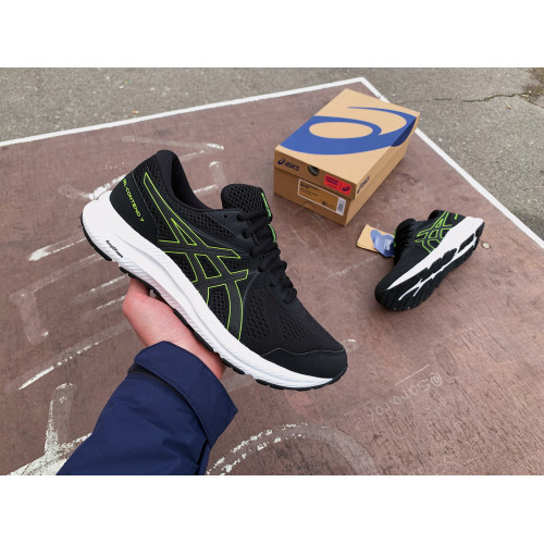 Мужские кроссовки для бега ASICS GEL-CONTEND 7 1011B040-003 Black/Hazard Green ОРИГИНАЛ