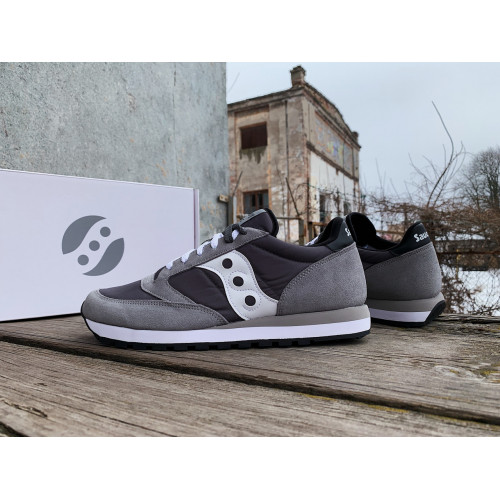 Мужские кроссовки Saucony Jazz Original 2044-553s Grey White серые Оригинал