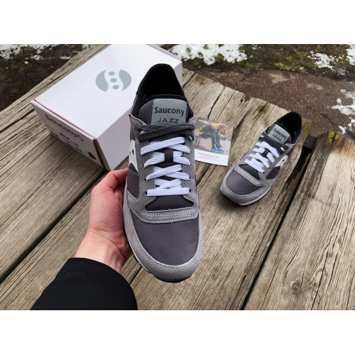 Мужские кроссовки Saucony Jazz Original 2044-553s Grey White серые Оригинал