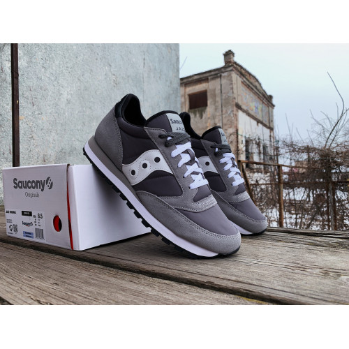 Мужские кроссовки Saucony Jazz Original 2044-553s Grey White серые Оригинал