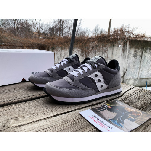 Мужские кроссовки Saucony Jazz Original 2044-553s Grey White серые Оригинал