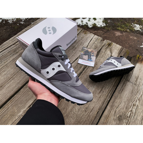 Мужские кроссовки Saucony Jazz Original 2044-553s Grey White серые Оригинал