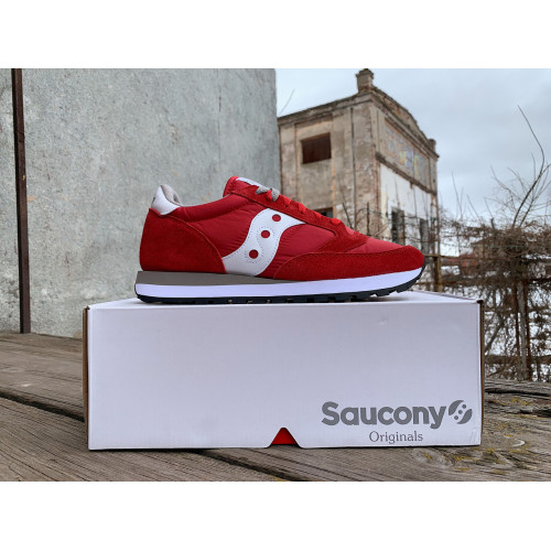 Мужские кроссовки Saucony Jazz Original 2044-311s Red White красные Оригинал