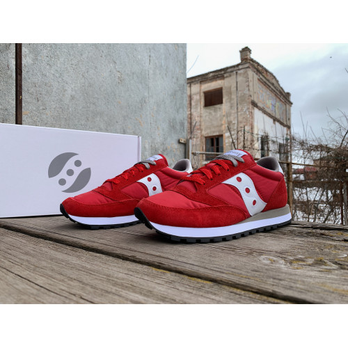 Мужские кроссовки Saucony Jazz Original 2044-311s Red White красные Оригинал