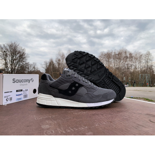 Мужские кроссовки Saucony Shadow 5000 70404-40s Dark Grey/White серые Оригинал