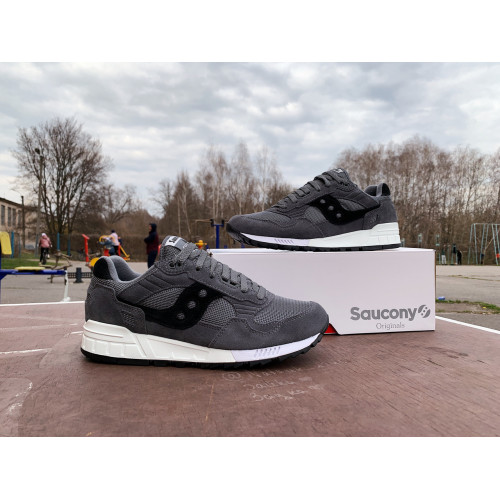 Мужские кроссовки Saucony Shadow 5000 70404-40s Dark Grey/White серые Оригинал