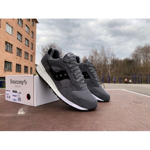 Мужские кроссовки Saucony Shadow 5000 70404-40s Dark Grey/White серые Оригинал