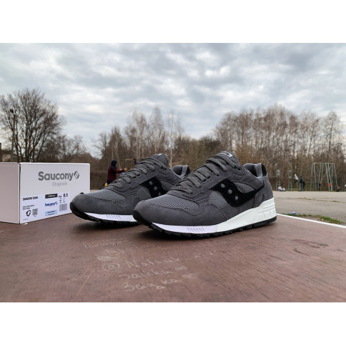 Мужские кроссовки Saucony Shadow 5000 70404-40s Dark Grey/White серые Оригинал