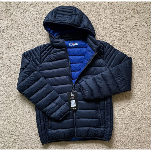 Мужская зимняя куртка пуховик CMP Man Jacket Zip Hood Blue 30K2727-25NF