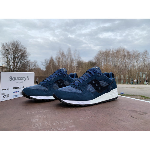 Мужские кроссовки Saucony Shadow 5000 70404-42s Blue White синие Оригинал