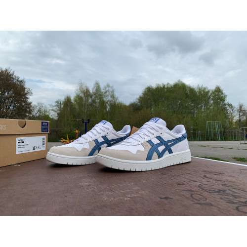 Мужские белые кеды Asics Japan S 1201A174-101 White/Grey Floss ОРИГИНАЛ