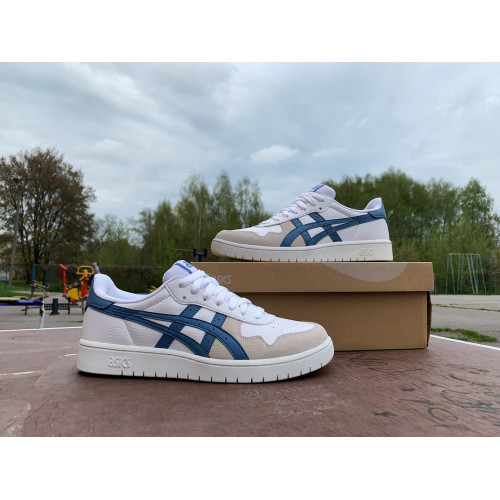 Мужские белые кеды Asics Japan S 1201A174-101 White/Grey Floss ОРИГИНАЛ