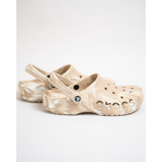 Мужские кроксы сабо Crocs Baya Marbled Clog 206935-2ZM Chai Multi бежевые