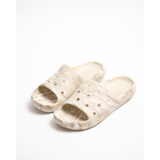 Мужские шлепанцы Crocs Classic Marbled Slide 211211-2Y3 Bone Multi бежевые