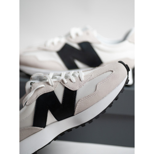  Кроссовки  New Balance 327 MS327CWB White Black белые с черным
