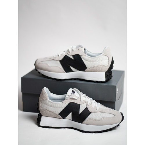  Кроссовки  New Balance 327 MS327CWB White Black белые с черным