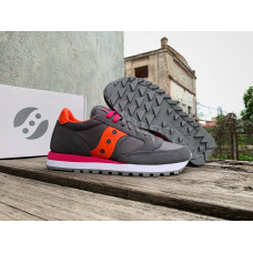 Женские кроссовки Saucony Jazz Original 1044-624s Grey Orange серые с оранжевым