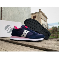 Женские кроссовки Saucony Jazz Original 1044-630s Navy Pink темно-синие