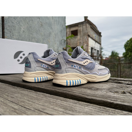 Мужские кроссовки Saucony 3D Grid Hurricane 70670-6s Grey Cream серые