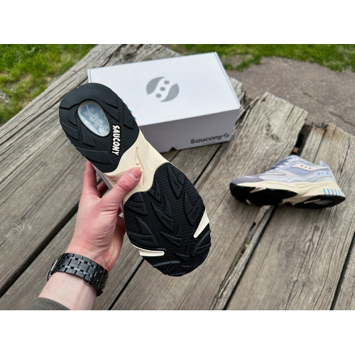 Мужские кроссовки Saucony 3D Grid Hurricane 70670-6s Grey Cream серые