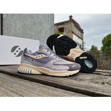 Мужские кроссовки Saucony 3D Grid Hurricane 70670-6s Grey Cream серые