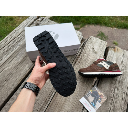 Мужские кроссовки Saucony Shadow Original 70780-3s Brown/Green коричневые Оригинал