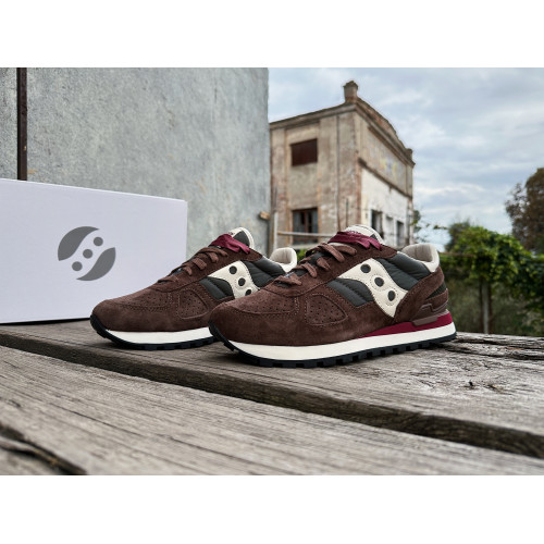 Мужские кроссовки Saucony Shadow Original 70780-3s Brown/Green коричневые Оригинал