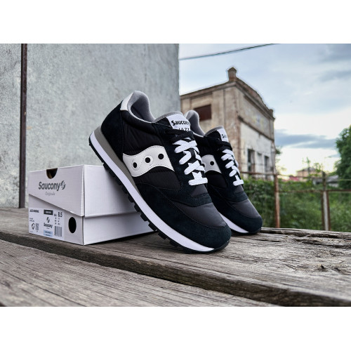 Мужские кроссовки Saucony Jazz Original 2044-449s Black White черные Оригинал