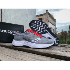 Мужские беговые кроссовки для бега Saucony Clarion 2 20553-30s Alloy/Red серые с красным