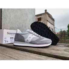 Женские кроссовки Saucony Jazz 81 NM 60613-25s Gray/White серые с белым