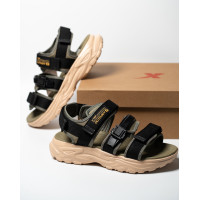 Чоловічі сандалії Xtep Sandals 975219500002-7 Black/Leaf Green чорні з зеленим Чоловічі сандалії Xtep Sandals 975219500002-7 Black/Leaf Green чорні з зеленим